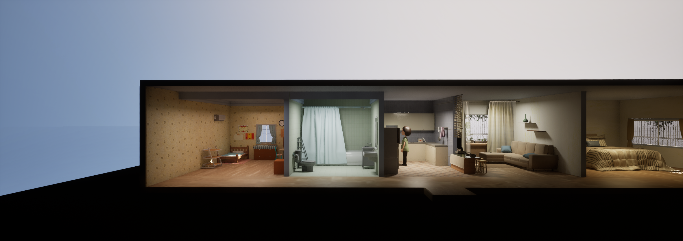 Development view of the family home