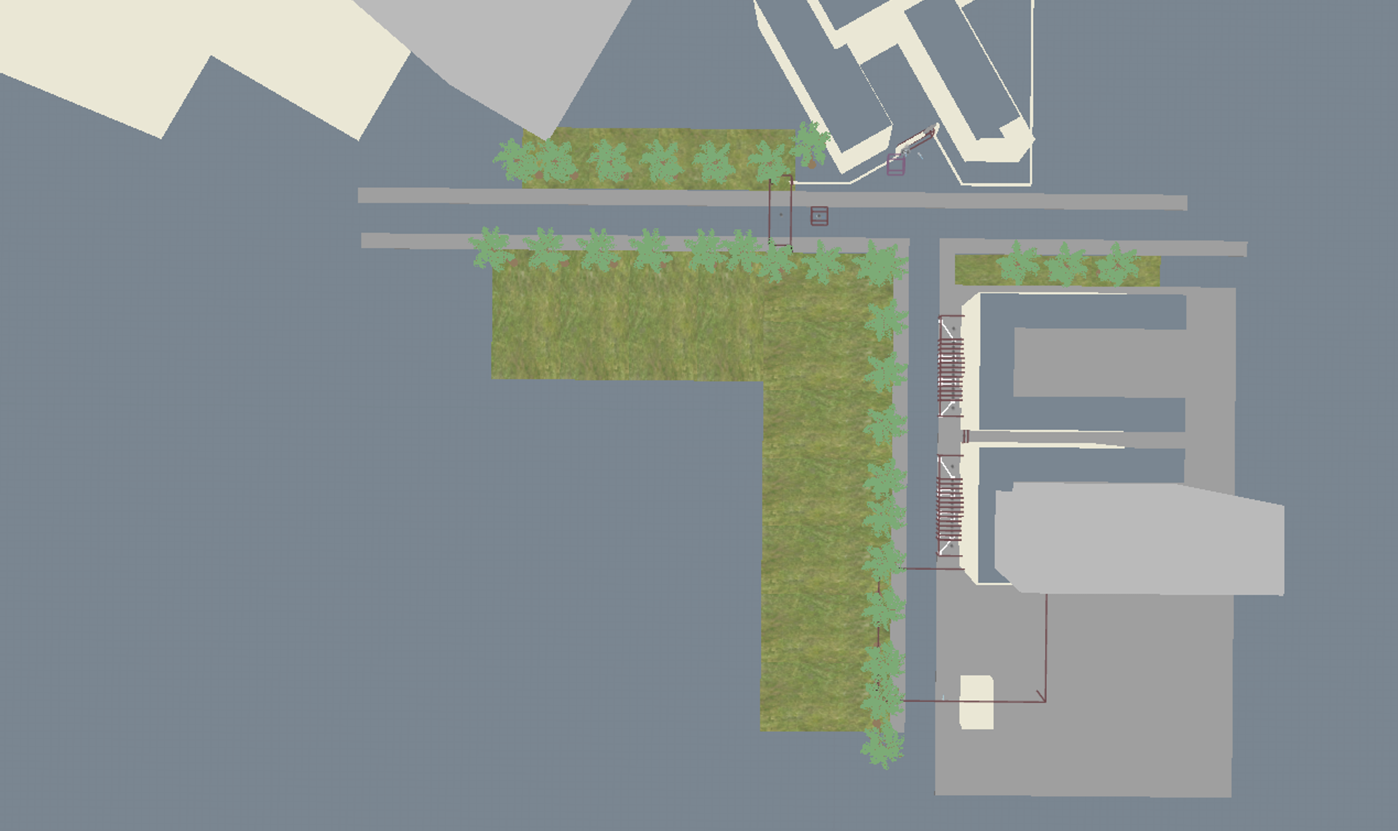 Layout of the streets near school